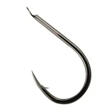 正品高炭素鋼製 イカリ付き歪嘴釣りフック【魚種：コイ・フナ用・サイアフック・散装】