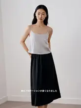 極上の柔らかさのシルクキャミソール【快適なブラトップ・サテン製・女性用】