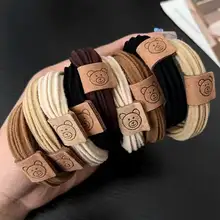 かわいいクマデザインヘアゴム【高弾力・耐久性・お団子ヘア用】