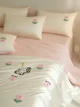 夏用アイスシルク素材ベッドカバー【クール感・水洗可能・真シルク・ベッドシーツ・枕カバー付き】（セットアップ対応）