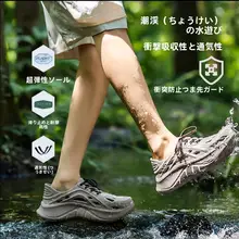 通気性抜群のメンズサンダル【防滑・快適な履き心地・アウトドア用】