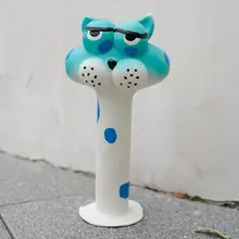 乳ゴム製 音が出る犬用おもちゃ【耐噛み・長い首のブタ・歯磨き・浮遊】