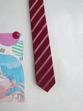 ストライプ柄の学院風シャツ【ネクタイ不要・おしゃれなアクセサリー】（セットアップ対応）
