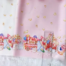 狐猫オリジナル布地 可愛いハムスター柄BJD人形用衣装生地【DIY手作り・ポップコーンデザイン】