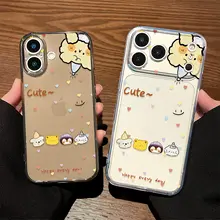 かわいい動物デザインのiPhoneケース【iPhone対応・透明・シリコン製】