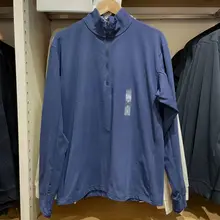 男女兼用速乾透湿ロングスリーブTシャツ【半ラウンドジッパー・UVカット】（セットアップ対応）