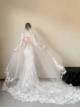 法式レース軽婚礼服【エレガントな魚尾デザイン・高級感・新郎新婦用】