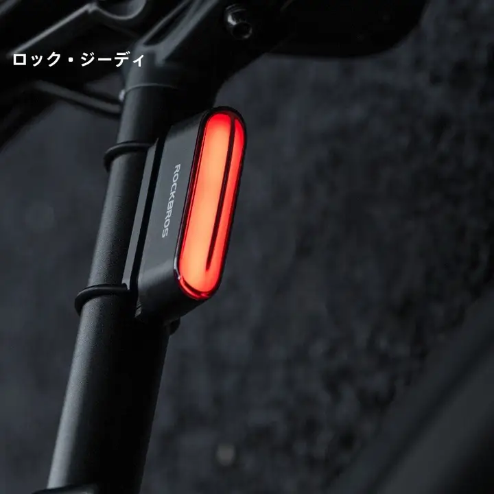 洛克兄弟 自転車用テールライト【マウンテンバイク・マグネット式・ブレーキライト・夜間走行用】