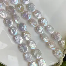 不規則なオーバルボタン バロック淡水パールのデザイン用パーツ【DIY手作りジュエリー】