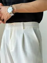夏用 メンズ ホワイトスラックス【ストレート・フィット・ビジネスカジュアル】