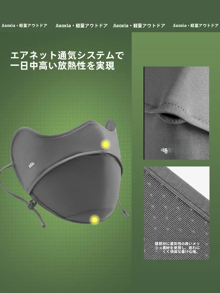 UVカットフェイスマスク：夏用車内での目保護に最適な小型設計