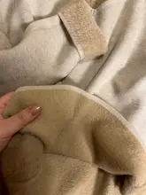 海鷗襟デザインの厚手ミンクタッチニットトップス【冬用・フィット感あり】