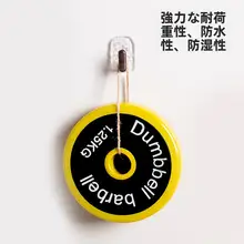 水波模様の木目調フック【吸盤式・浴室・キッチン用・穴あけ不要】