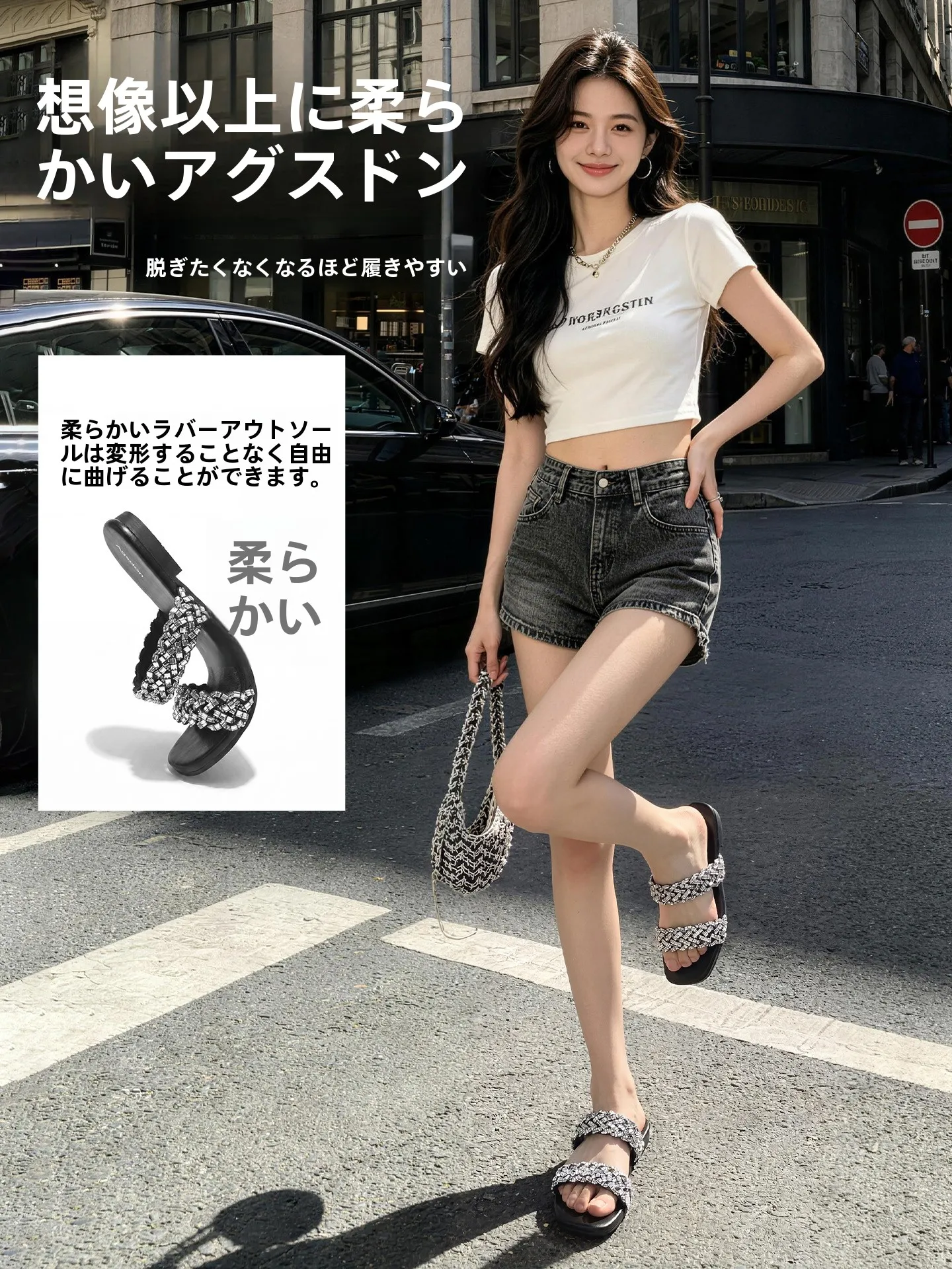 夏用フラットサンダル：女性向けの快適な履き心地と通気性を実現