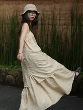 オリジナルデザインの復古スタイル夏用シルクキャミソールワンピース【エレガントなジャカード織り】