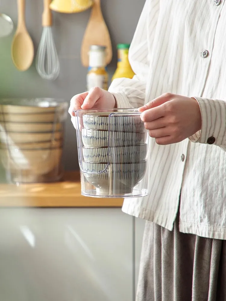キッチン用食器収納ラック：奥行きのある収納でお皿やボウルを効率的に整理