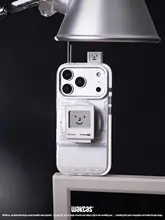 スマホスタンド マグネット式 レトロパソコン風 オリジナルデザイン 個性的 クリエイティブ デスク インテリア