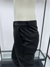 冬用ビジネスカジュアルパンツ【加绒・ウール混・ミドルウエスト・ストレートフィット】