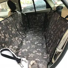 耐水性オックスフォード布製ペットカーシートカバー【後部座席用・汚れ防止・毛が付きにくい・シートベルト付き】