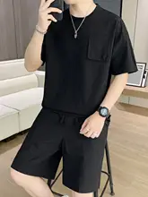 夏用カジュアル メンズTシャツとショートパンツ【短袖・スタイル】（セットアップ対応）