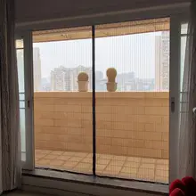 バルコニー用 蚊防止メッシュカーテン【磁石式・自吸式・家庭用・屋外対応】