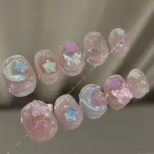 春夏向け 魅力的なカラフルデザイン 手作りネイル【学生向け・多様なスタイル】（セットアップ対応）