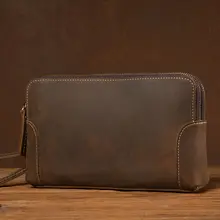レトロマーベルレザー製スマートフォンバッグ【真皮・多機能・ハンドバッグ】