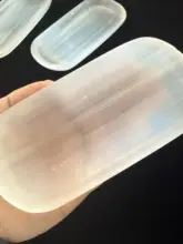 天然透けるモロッコ石膏のクリスタルプレート【インテリア装飾・ジュエリーディスプレイ用】