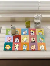 キッチン用水切りマット 使用シーン シンクやコンロ、コーヒーメーカーで使用 材料 珪藻土 スタイル カートゥーンカラフル