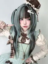 ロングウィッグ【アジア風・ストレート・挑染・Lolitaスタイル】