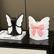 フラワーベース インテリアオブジェ 蝶モチーフ おしゃれ 高級感 上品 フレンチ風 ヴィンテージ リビング 玄関 テーブル
