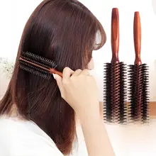 プロフェッショナルな丸型巻きブラシ【猪毛・内巻き・家庭用・ヘアスタイリング】