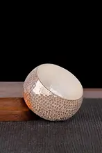 純銀製 ティーカップ【大容量・槌目模様】