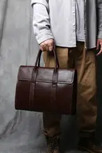 本革製 メンズビジネスバッグ【シンプルデザイン・柔らかい質感・パソコン収納対応】