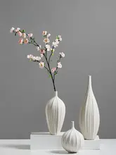 装飾花 単枝の桃の花 高級 リビング テーブル オーディオラック 白い 人工花 デコレーション