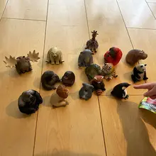 丸みを帯びた動物のカプセルトイ【ペンギン・コアラ・オランウータン・カモノハシ】（セットアップ対応）