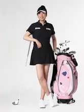 pgm 女性用ゴルフクラブキャディバッグ【ハードシェル・伸縮式・キャスター付き・旅行用】