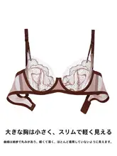 軽量カップで極上の柔らかさ！セクシーな大きいサイズのブラジャー【ソフトワイヤー・大胸用】