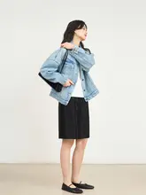 prefree 洗い加工綿デニムジャケット【クラシックカジュアル・ユニセックス】