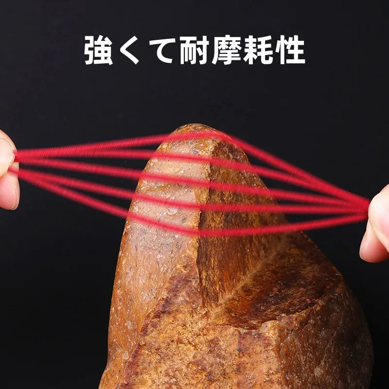 かぎ針で編むリボン小  物に最適な赤い編み込みコットン紐の選定ガイド