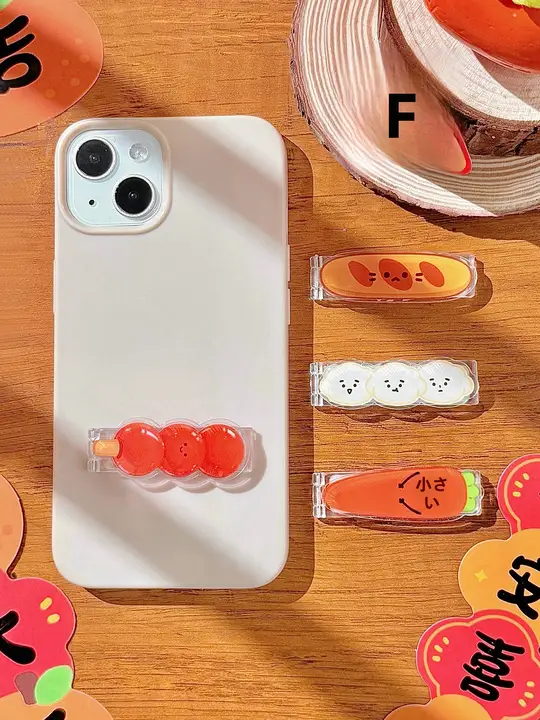 折りたたみ式スマートフォンスタンド【デスク支え・背面貼り付けタイプ・万能・粘着式】