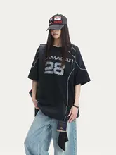 夏用コットン半袖Tシャツ【アメリカンスタイル・大きめシルエット・ウォッシュ加工】