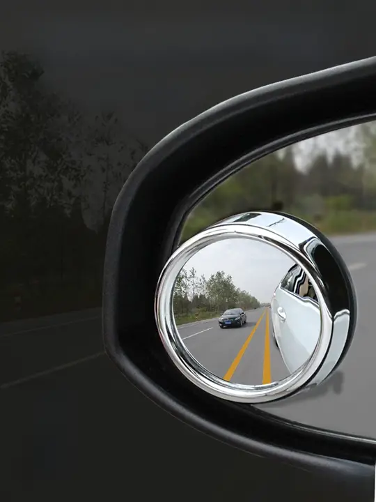 自動車用360度調整可能な広角バックミラー【小型・ブラインドスポット補助】