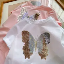綿100% 子供用Tシャツ【女児・リボン付き・半袖・夏用】（セットアップ対応）