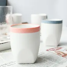 デザイン陶器のマグカップ【ハンドル付き・カップル用・家庭用】