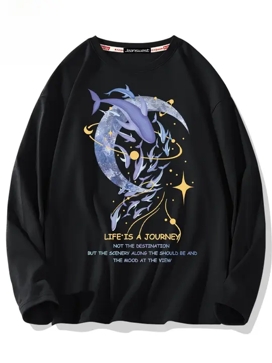 純綿 長袖Tシャツ【秋用・カジュアル・メンズ・青少年向け】