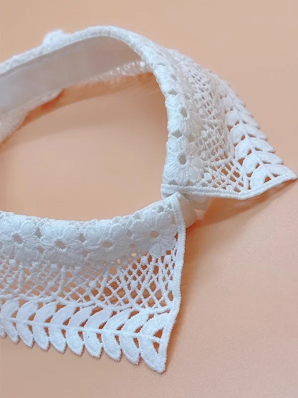 レース刺繍のファッション襟：韓風デザインで日常のスタイルをアップデート