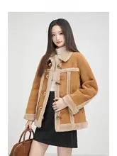 ヴィンテージ風のデザイン！加厚フリース素材のボアジャケット【冬用・牛角ボタン付き】
