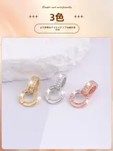 S925純銀製 珍珠付きネックレス用万能クリップ【DIYアクセサリー・吊り下げ用】