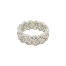 個性派デザインのキュービックジルコニアリング【ハイエンド・カジュアル・指輪】